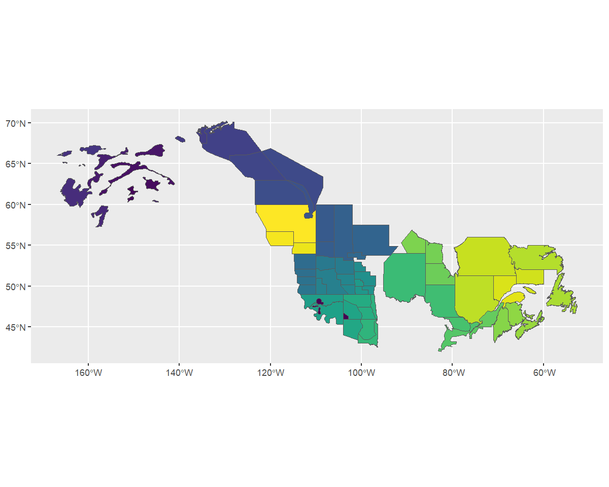 Map of the strata used in the Waterfowl Breeding Population and Habitat Surveys